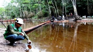 OEFA encontró responsabilidad administrativa en Petro-Perú por derrame de petróleo en Cuninico (Loreto) el 2014. Señala que el derrame ocasionó daño real a la flora y fauna y daño potencial a la vida o salud humana. (Foto: OEFA)
