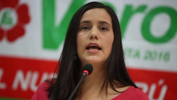 La candidata del Frente Amplio se comprometió a combatir la tala ilegal. | Fuente: Andina