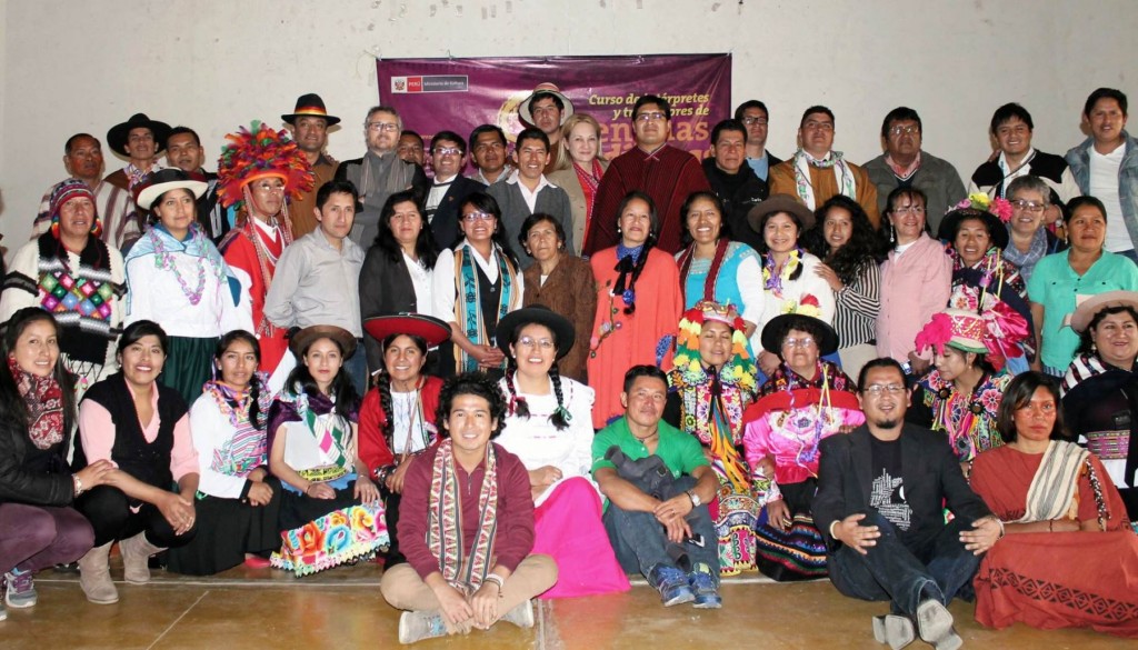 Representantes de diversos pueblos indígenas participaron en curso de traductores e intérpretes de lenguas indígenas.