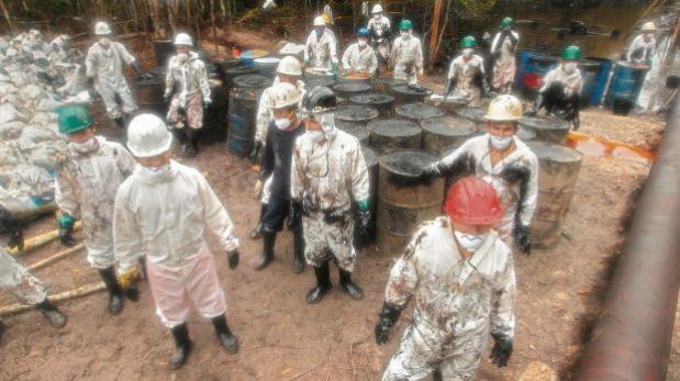 En febrero, un equipo de El Comercio llegó hasta el distrito de Morona, en Datem del Marañón, Loreto. En la zona se derramaron cerca de dos mil barriles de petróleo por una rotura en el oleoducto.(Alessandro Currarino/El Comercio)