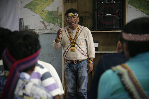 Antentos. Los indíngenas estan pendientes de los proyectos de ley que traten de cambiar las normas que les hacen justicia. Foto: Julio Angulo.