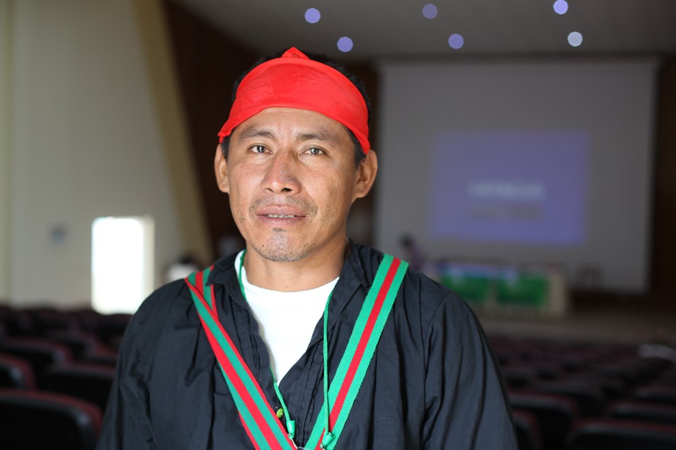 Becker Tuanama, presidente de la Federación Kichwa Huallaga Dorado (FEKIHD) 