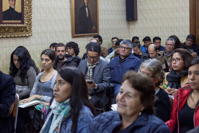 Auditorio lleno en el Instituto Raúl Porras Barrenechea de Miraflores. Foto: CAAAP