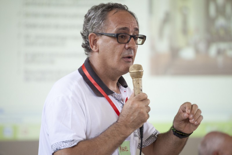 Miguel Ángel Cadenas en la tercera asamblea territorial presinodal que se desarrolló en Iquitos. Foto: CAAAP