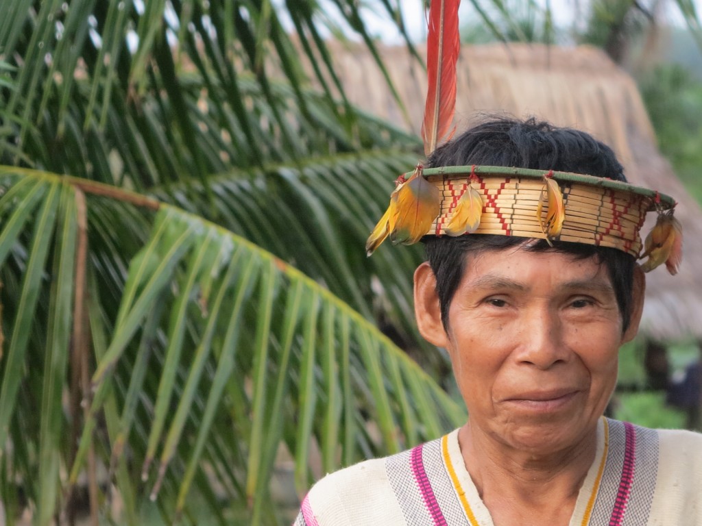 Representante de etnia asháninka de la comunidad nativa Santa Isabel, en el río Sepa (Ucayali). Foto: CAAAP