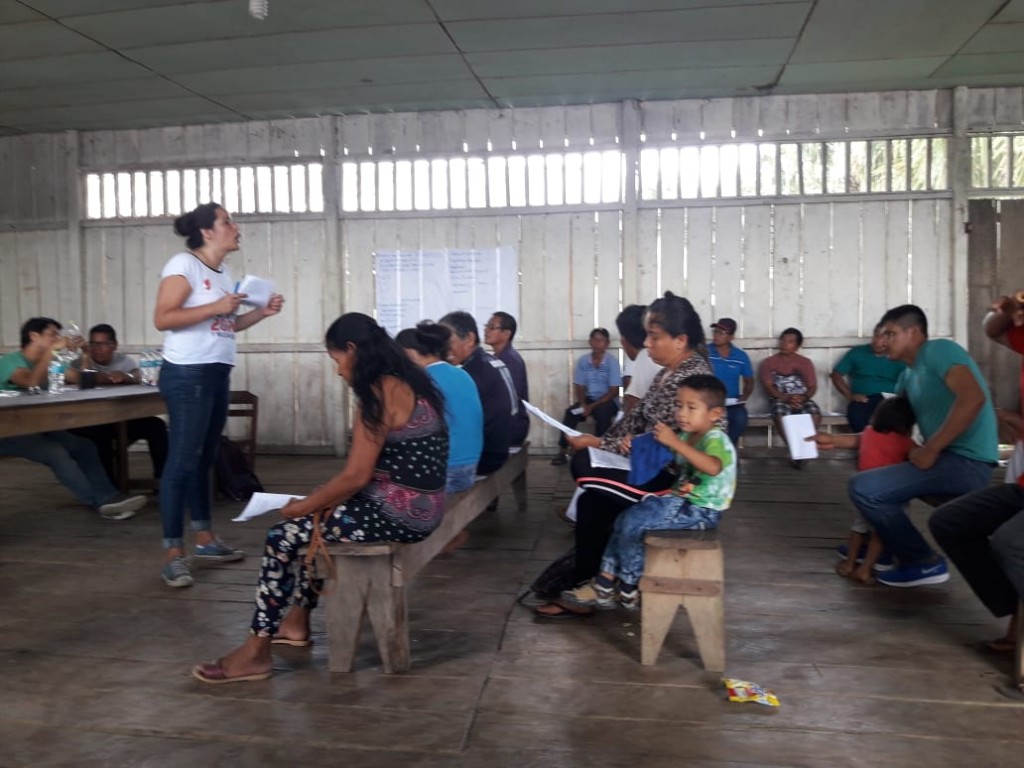 Las comunidades de San Pedro y Cuninico realizaron asambleas comunales para valorar estado de las medidas cautelares. Foto: CAAAP