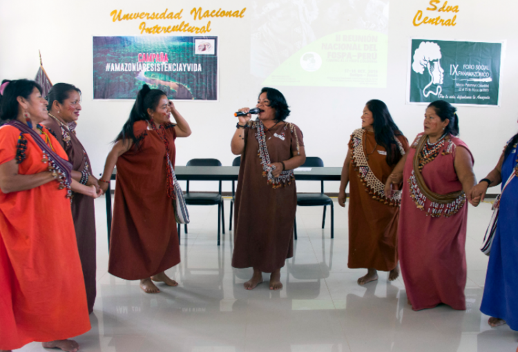 Mujeres indígenas de selva central defendieron sus derechos en debates. Foto: MOCCIC
