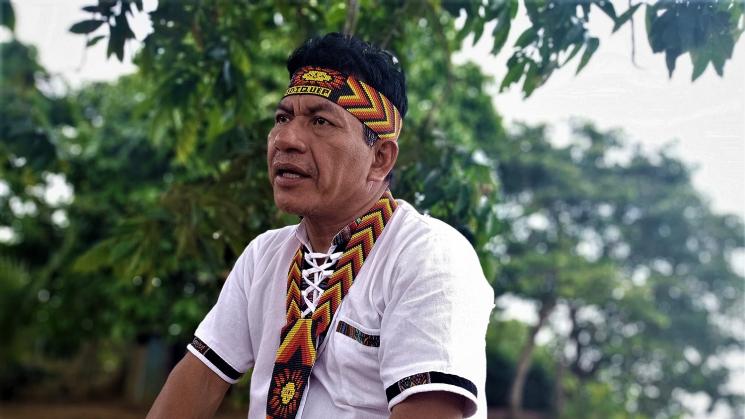 QUEJA. El presidente de la Federación Indígena Quechua del Pastaza (Fediquep) se encuentra en Holanda para presentar una queja contra la compañía petrolera Pluspetrol por contaminación ambiental y delitos tributarios. Foto: OjoPúblico / Aramís Castro.