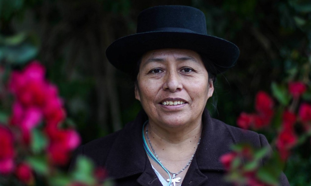 Melania Canales Poma, lideresa indígena del pueblo quechua ONAMIAP
