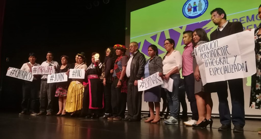 Miembros de la Plataforma, durante la entrega del Premio Nacional de Derechos Humanos en 2019. Foto: BGB