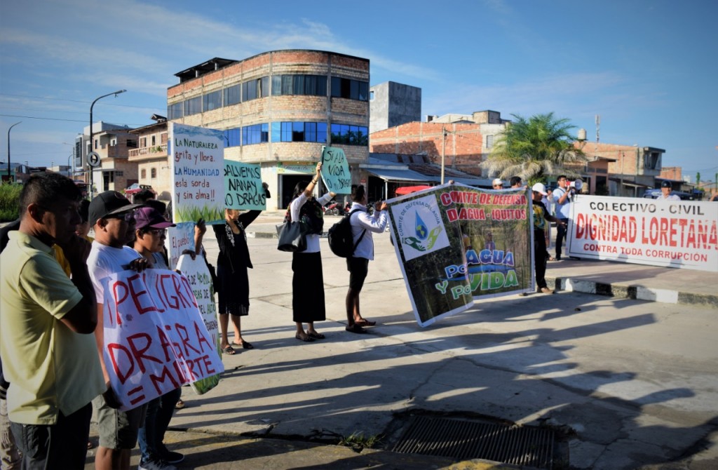 El Comité de Defensa del Agua viene manifestándose desde hace varias semanas. Foto: Comité de Defensa del Agua