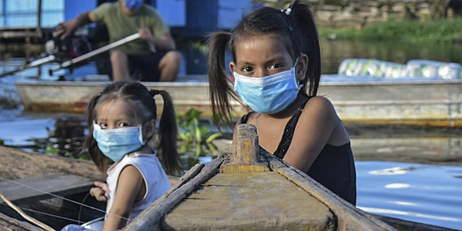 El Amazonas es el territorio colombiano con mayor contagio de covid-19 por cada millón de habitantes. Foto: Tatiana Álvarez / AFP