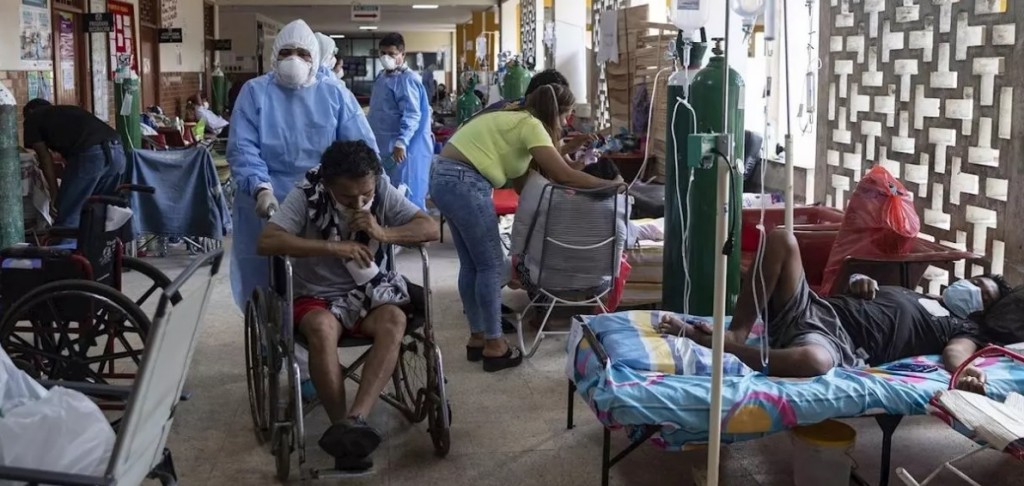 Imagen del Hospital de Loreto que más ha sido replicada en medios internacionales. Foto: Ginebra Peña / EFE