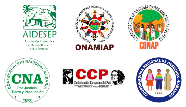 Logos de las organizaciones impulsoras del pronunciamiento. 