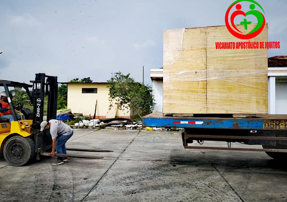 Iquitos: Llega una segunda planta de oxígeno con la coordinación del Vicariato
