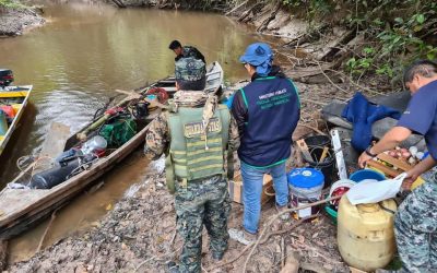 Minería ilegal en el Nanay (Loreto): Destruyen 12 peque-dragas, pero no hay detenciones